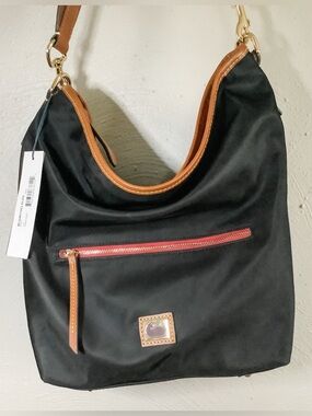 Dooney & Bourke Black Nylon Hobo Bag
